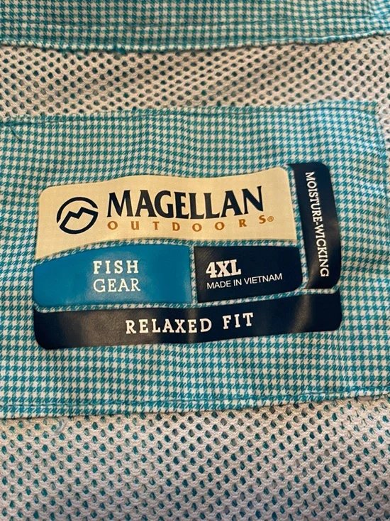 Magellan Outdoors Men’s 4XL Relaxed Fit Fish Gear Lightweight Long Sleeve Shirt - Picture 2 of 16